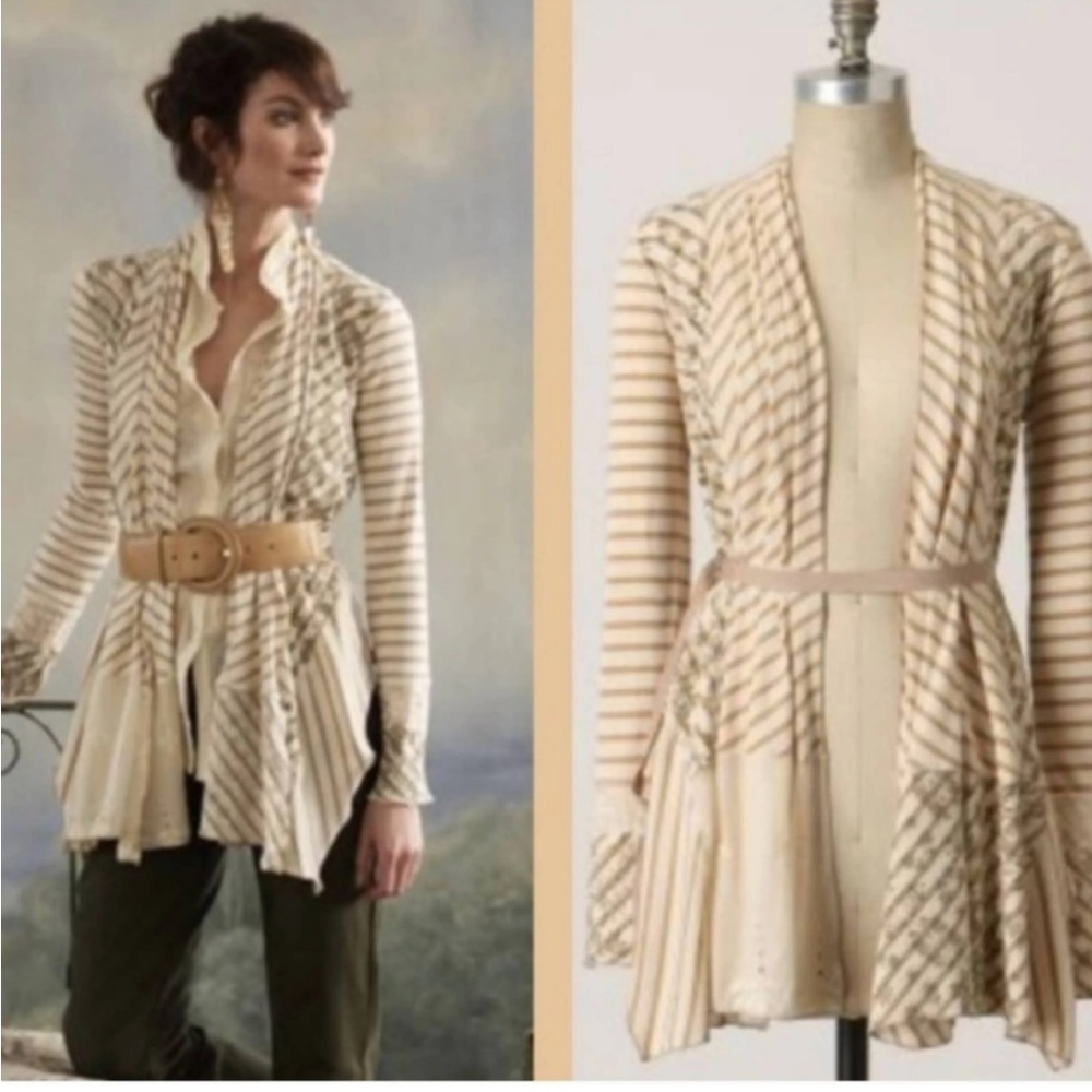 Anthropologie Tiny Brand City Garden Open Cardigan
